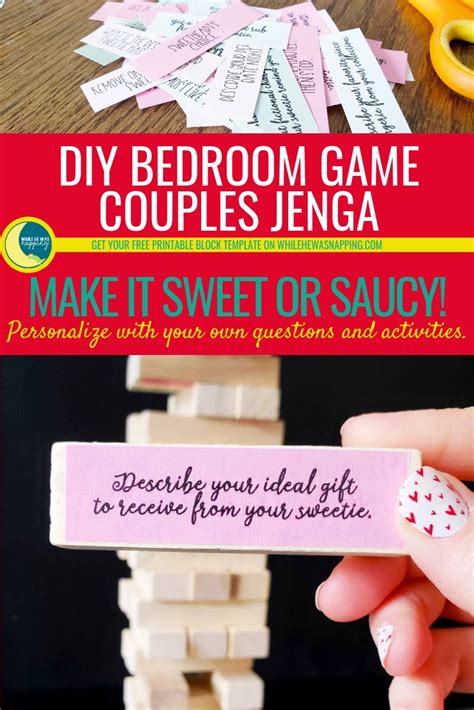 Couples Jenga: The Perfect At Home Date Night Game